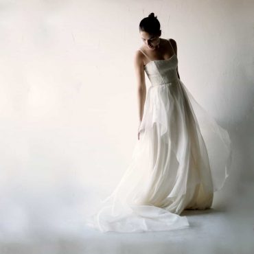Lace and Organza wedding Gown