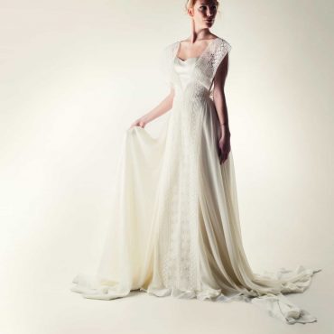 Lacey fairy wedding dress