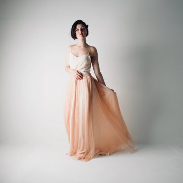 Abelia ~ Blush wedding dress separates ~ Tulle skirt and top