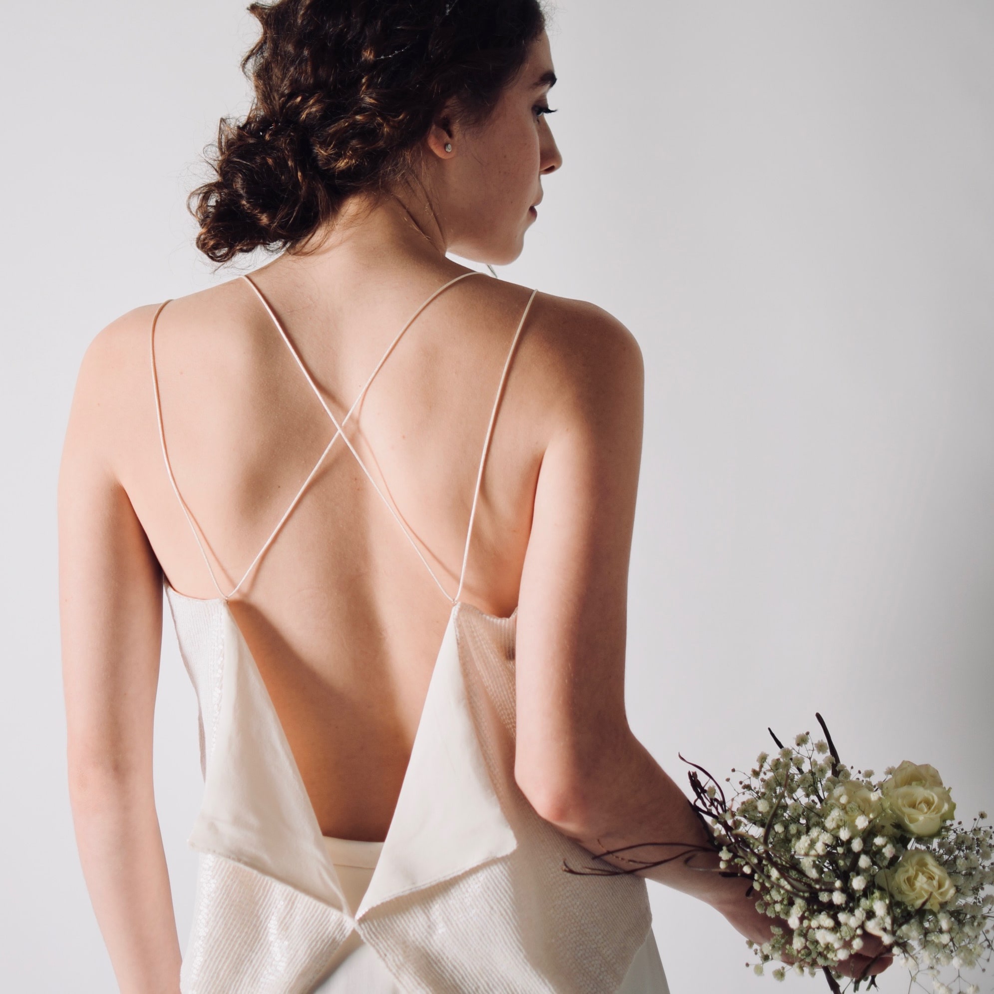 Matthiola ~ Loose Sequinned Open Back Camisole
